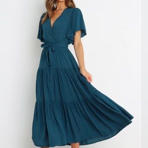 Petal & Pup Barker Dress - Teal
